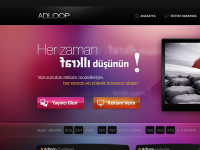 Add dark design pink site web