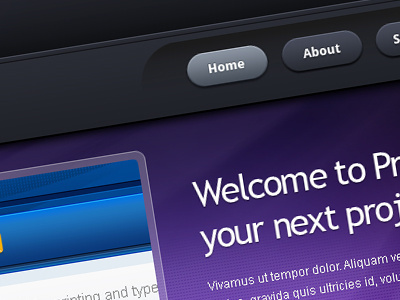 Osira Nav and Background clean dark design enzu enzudesign web