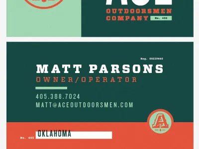 ACE O.C. Stationary branding businesscard envelope identity letterhead notecard stationary