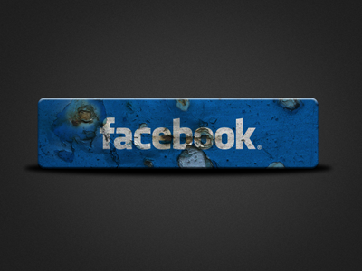 Trashed Facebook Button btn button facebook social