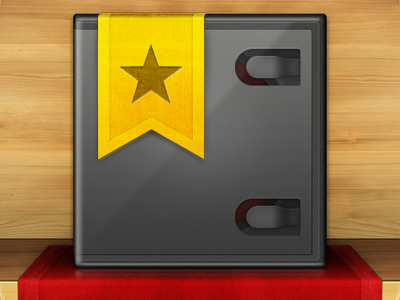 "Shelves" Icon Detail app design icon iphone shelves wood