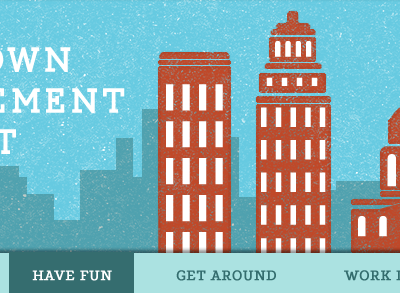 Downtown web illustration website