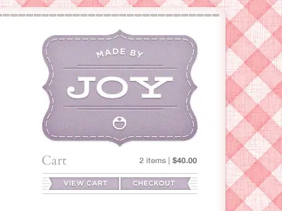 Getting There cart patch plaid stitching store