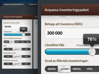 Money, money, money button ipad leather metal page rip slider webapp