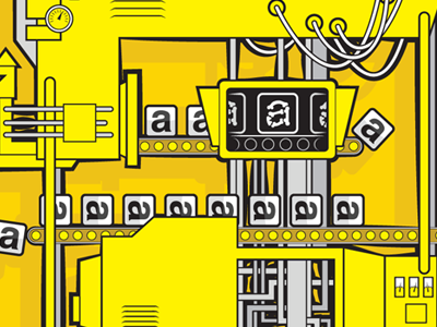 Colorful Studio 2011 Promo - App Factory flyer illustration simple