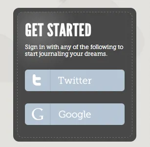 Lucidity Sign Up black blue button league gothic museo slab