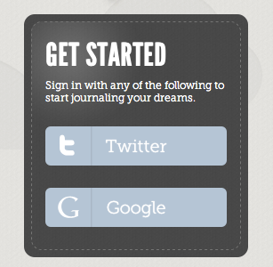 Lucidity Sign Up black blue button league gothic museo slab