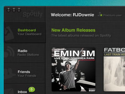 Spotify OS X Re-Re-design app os x spotfiy