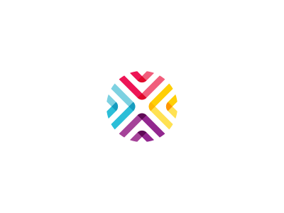RGHTCRWD logomark collaboration communication connection grayscale logo mark