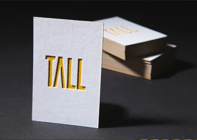 Tall Business Cards branding business cards logo stationary