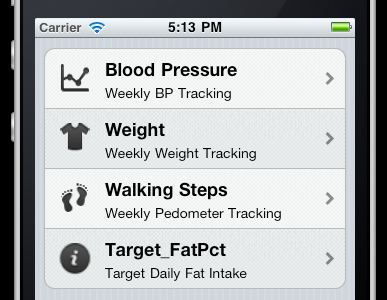 Custom Table iphone table ui