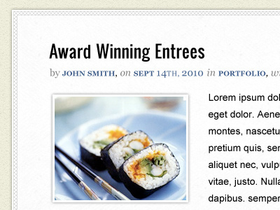Excerpt blog borders elegant excerpts paper simple texture typography