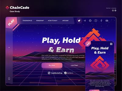 Chaincade Play2Earn Crypto Platform website