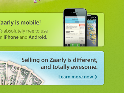 Footer Styles buttons green internal ads