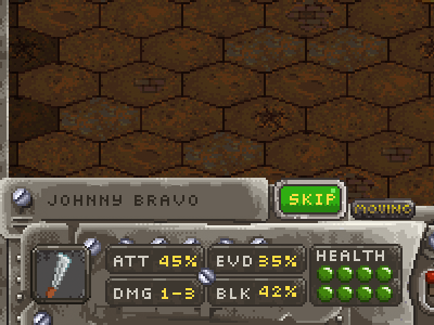 Tactic Interface mockup game games pixel art post apocalyptic tactic