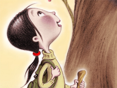 Hiker Girl asian girl hiker tree