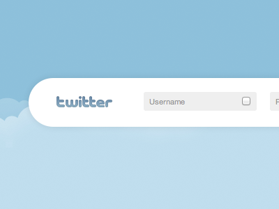 Homepage clouds css extension feather homepage html password round safari twitter username