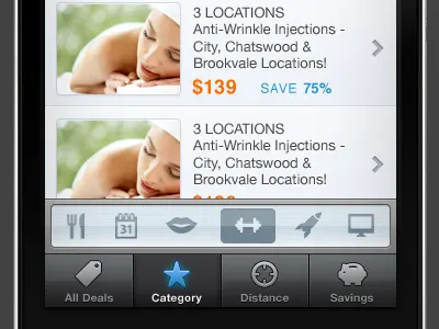 Secondary Navigation for an iPhone App app ios iphone nav sydney