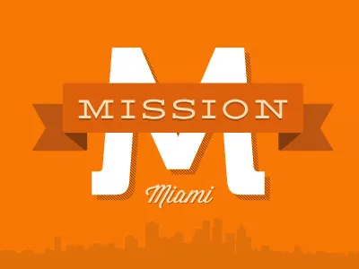 They call me Mission Mo demming ep logo miami mission museo ribbon wisdom script ai