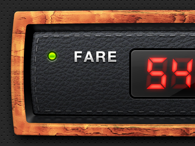 Taximeter for an iPhone app app display ios ipad iphone taxi
