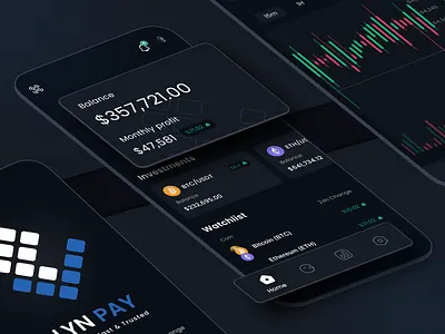 Lynpay Crypto Wallet Dark Mode website