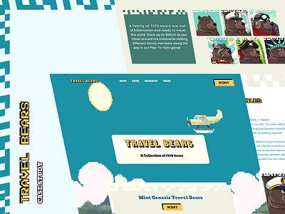 Travel Bears NFT Collection Platform website