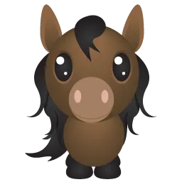 Horse animal chibi child cute horse kawaii