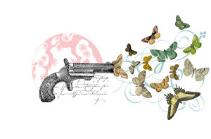 Silver Linings butterflies gun