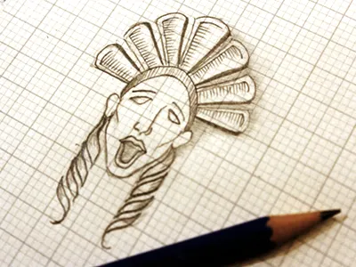 The silent ones - #1 doodle hand drawn illustration sketch