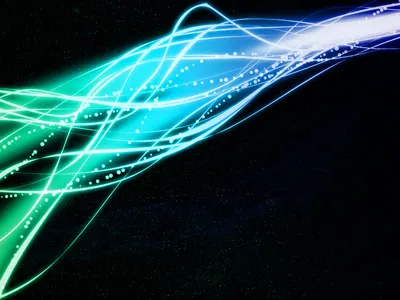 Introducing Wave iPhone abstract black cyan glow gradient ios iphone ipod vector wallpaper