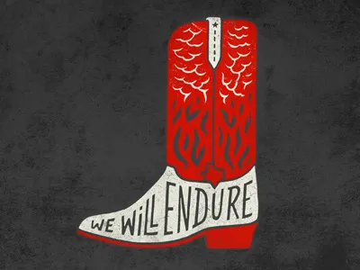 bootstraps boot centraltxfires charity fires hand drawn illustration shirt