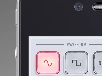 Test oscillator - almost complete design interface iphone oscillator ui ux
