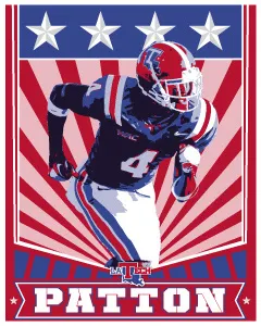 Patton football poster sports