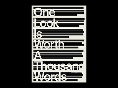 A THOUSAND WORDS Poster 2d adobe artwork design graphic graphic design graphics illustrator minimal photoshop poster poster design posters print simple text type typographic typography visual