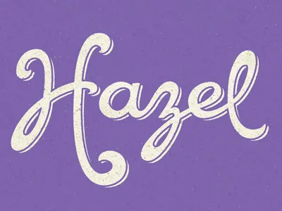 Hazel Final hand drawn script typography