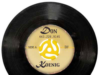 DJ Short Bus Don Business Card 98 rock 98 rock dj business card dj dj short bus don don photoshop radio record vintage