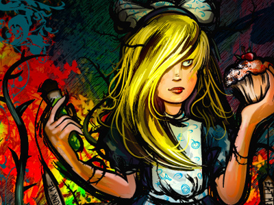 Her Name Is Alice alice in wonderland character design childrens book illustration storybook