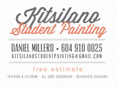 My friend, Dan the painter! (Final) 300ppi painter photoshop print typography