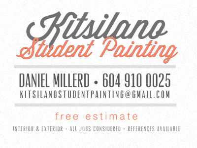 My friend, Dan the painter! (Final) 300ppi painter photoshop print typography