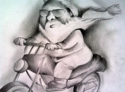 Badass Santa drawings