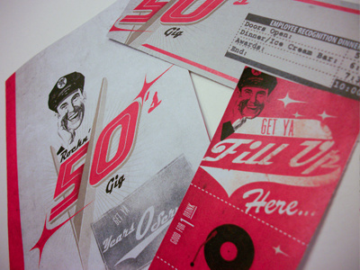 50 S Mockup 50s gas retro vintage