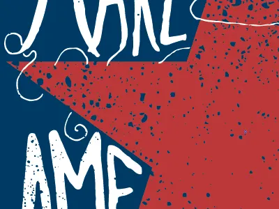 Mia america illustration type typography