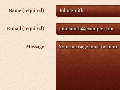 Contact Form contact form georgia grain serif texture