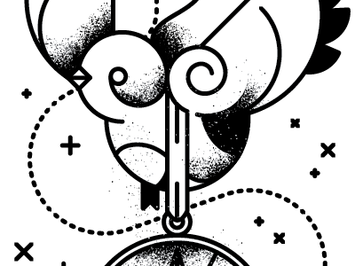 May you never lose your way. black compass grit illustration sparrow vector brushes white