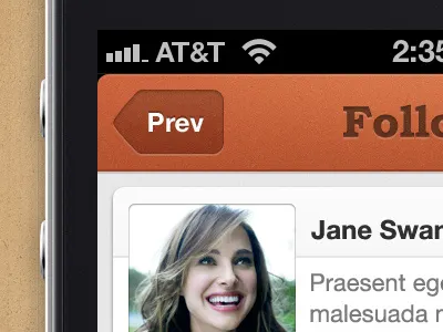Social App app iphone profile red social