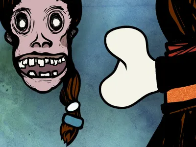 Shrunken Headshot adobe ideas illustration ipad shrunken head