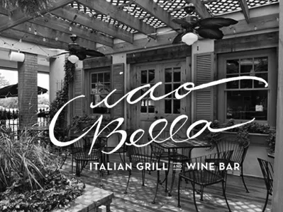 Goodbye Beautiful black lettering logo photo typography white