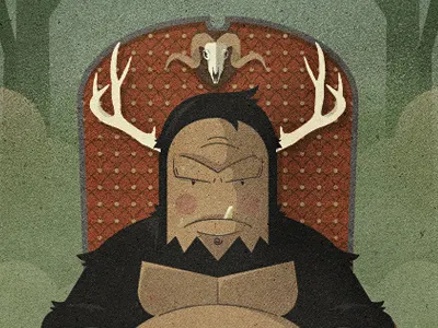 _71 antlers ape beast every week creature monster skull swamp