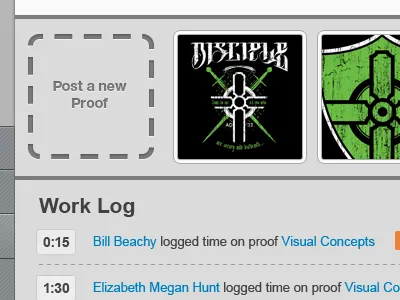 Proof Lab: Task Detail app ui website