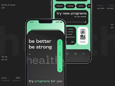Fitness & Health Mobile IOS App android animation app design app interaction dashboard design fitness health interaction interface ios mobile mobile app mobile ui motion sport ui uiux ux workout